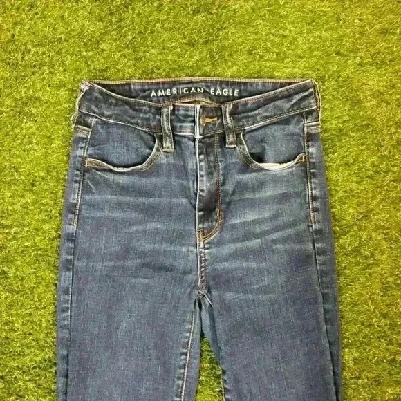 American Eagle Super High-rise Jegging Next Level Stretch Womens Sz 2 - Picture 3 of 10